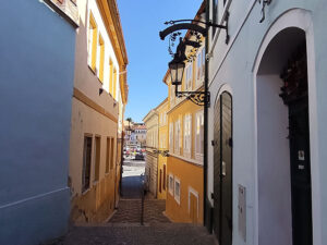 Historická ulice v Roudnici nad Labem